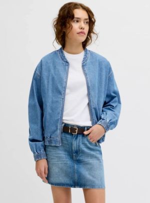 JXLEILA BOMBER JACKET R368 DNM Medium Blue Den
