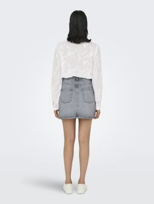 ONLSTELLA SHORT SKIRT DNM AZG Light Grey Deni