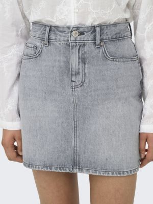 ONLSTELLA SHORT SKIRT DNM AZG Light Grey Deni