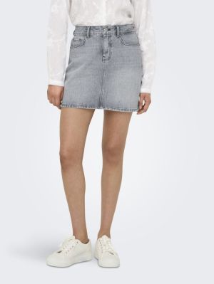 ONLSTELLA SHORT SKIRT DNM AZG Light Grey Deni