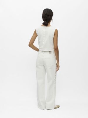 OBJRIO TRICE MW WIDE JEANS 145 White