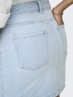 ONLSTELLA SHORT SKIRT DNM AZG Light Blue Blea