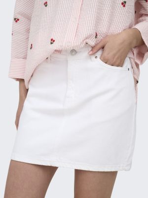 ONLSTELLA SHORT SKIRT DNM AZG White Denim