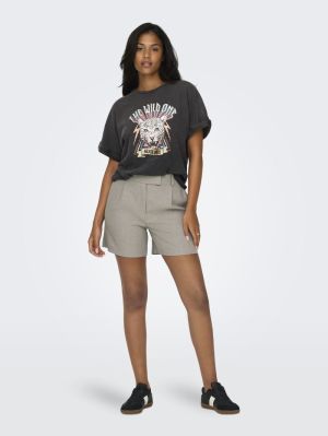 ONLLINDA HW MEL SHORTS TLR NOO Fungi/MELANGE