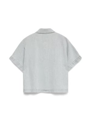 VMINGEBORG SS DENIM SHIRT MIX Light Grey Deni