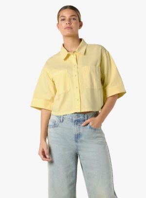 NMOREGON ALVA 2-4 CROPPED SHIR French Vanilla