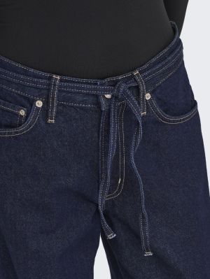 ONLGIANNA MW STRAIGHT DNM DOT6 Dark Blue Denim