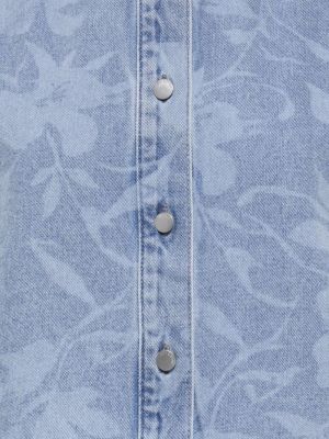 JDYSANSA SS SHIRT LASER PRINT Light Blue Deni