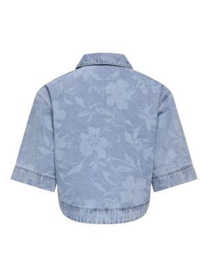 JDYSANSA SS SHIRT LASER PRINT Light Blue Deni