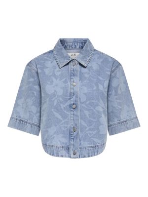 JDYSANSA SS SHIRT LASER PRINT Light Blue Deni