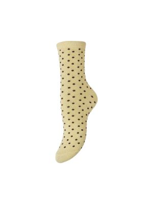PCSEBBY GLITTER LONG PATTERN N French Vanilla/