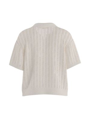 HDTOVA SS POLO KNIT Vanilla Ice