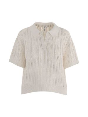 HDTOVA SS POLO KNIT Vanilla Ice