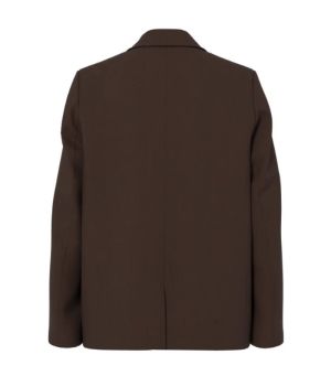 PCBOSELLA LS LOOSE BLAZER NOOS Hot Fudge
