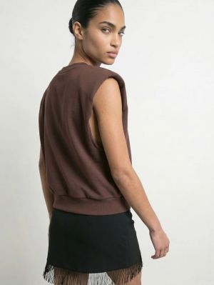 HDISOLDE SL SHOULDER PAD SWEAT Deep Mahogany
