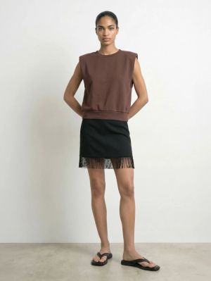 HDISOLDE SL SHOULDER PAD SWEAT Deep Mahogany
