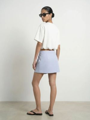HDTINE MW WRAP SHORT SKIRT Ice Water