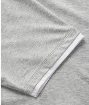 JXANDREA SS CROPPED CONTRAST T Light Grey Mela