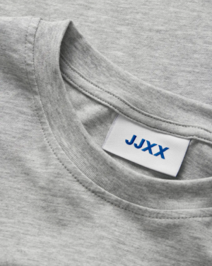 JXANDREA SS CROPPED CONTRAST T Light Grey Mela