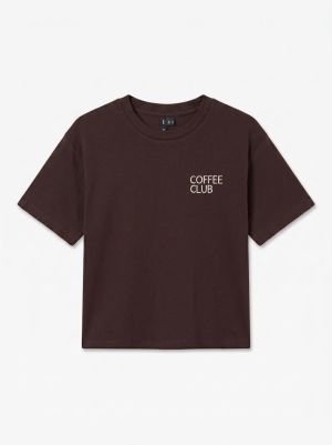 VMPAULINA THEA SS T-SHIRT JRS Chocolate Torte