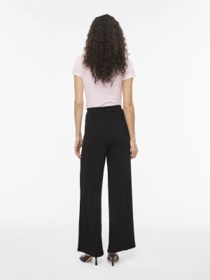 VIBENNE HW WIDE PLEAT JRS PANT Black Beauty