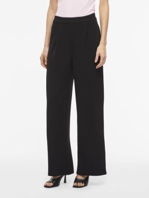 VIBENNE HW WIDE PLEAT JRS PANT Black Beauty