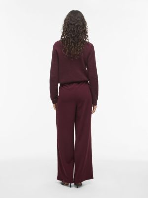 VIBENNE HW WIDE PLEAT JRS PANT Port Royale