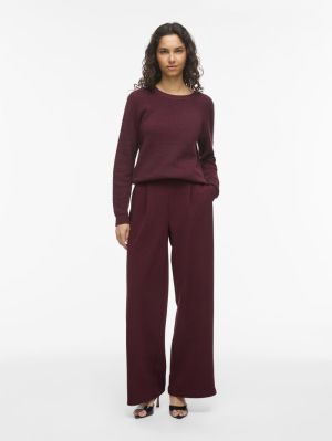 VIBENNE HW WIDE PLEAT JRS PANT Port Royale