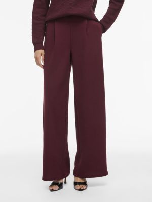 VIBENNE HW WIDE PLEAT JRS PANT Port Royale