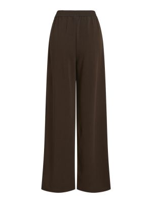 VIBENNE HW WIDE PLEAT JRS PANT Coffee Bean