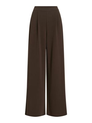 VIBENNE HW WIDE PLEAT JRS PANT Coffee Bean
