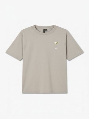 VMPAULINA THEA SS T-SHIRT JRS Pumice Stone/MA