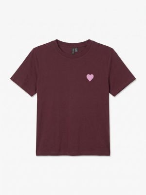 VMPAULINA THEA SS T-SHIRT JRS Windsor Wine/PR