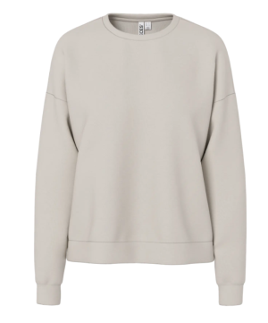 PCMICHELLE SCUBA LS TOP SWT NO Silver Lining