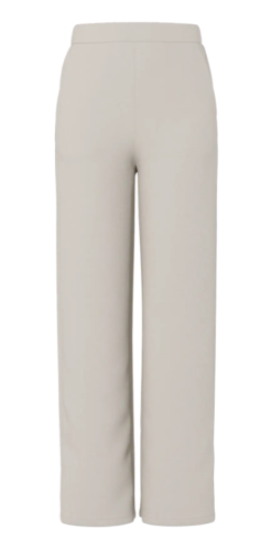 PCMICHELLE SCUBA HW PANTS SWT Silver Lining