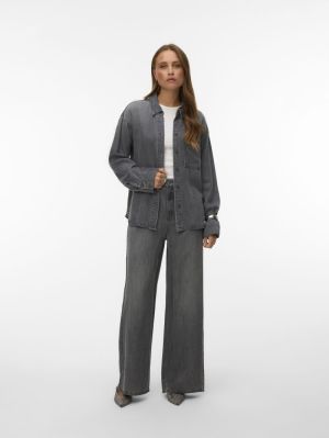 AWLUCEA LS DNM SHIRT MIX Medium Grey Den