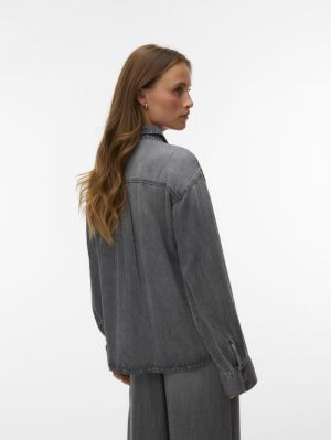 AWLUCEA LS DNM SHIRT MIX Medium Grey Den