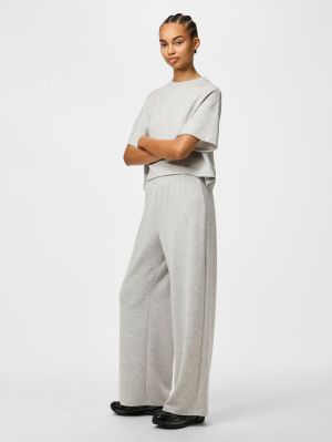 PCPOLLY HW SWEAT PANTS MSA JRS Light Grey Mela