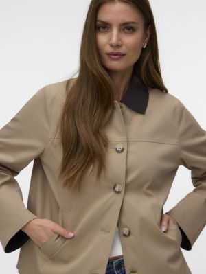 VMCHELSEAPOPPY SHORT JACKET NO Silver Mink/W.