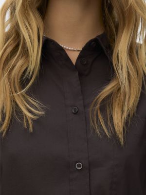 VMLOTUS LS SHIRT WVN NOOS Chocolate Torte