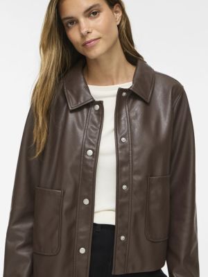 VIHELLIUM SHORT JACKET - NOOS Coffee Bean