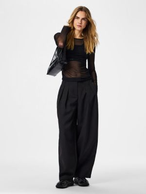PCNINNI LS MESH TOP JRS NOOS B Black