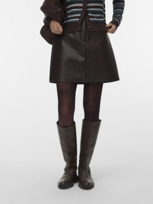 VMBRIDGET HW SHORT SKIRT JRS Chocolate Torte