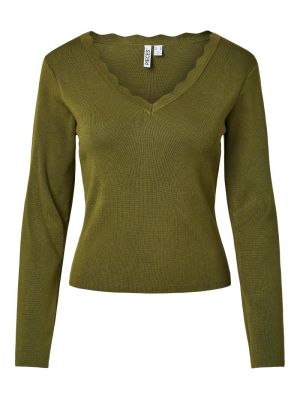 PCELIA LS V-NECK KNIT FC Sphagnum