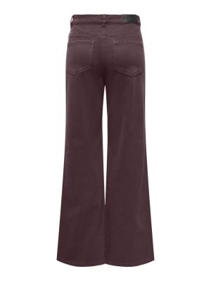 ONLMADISON-SILLE HW WIDE PANT Fudge