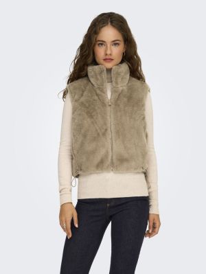 ONLDANA FAUX FUR REV.WAISTCOAT Silver Mink