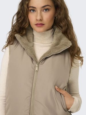 ONLDANA FAUX FUR REV.WAISTCOAT Silver Mink