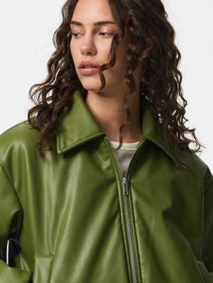 PCLARA PADDED COATED BOMBER JA Sphagnum