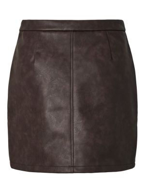 PCARIANA HW PU SKIRT WB Chicory Coffee