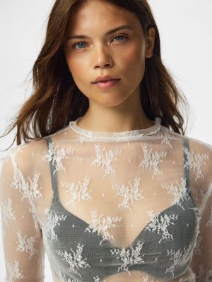 PCVIO LS MESH TOP JRS BC Cloud Dancer